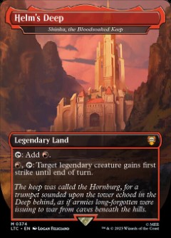 Shinka, the Bloodsoaked Keep - Helm's Deep The Lord of the Rings- Tales of Middle-earth Commander decks Topper